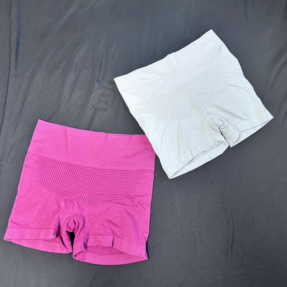 SOLD Women's Maroon and Gray Shorts